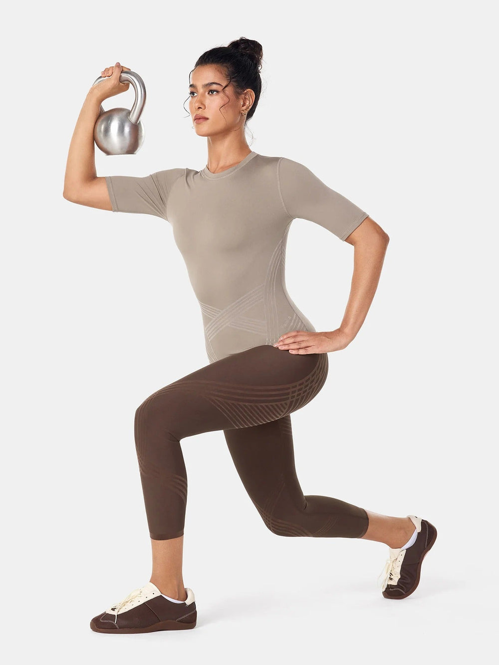 Contoura Sculpt Tee — Tan