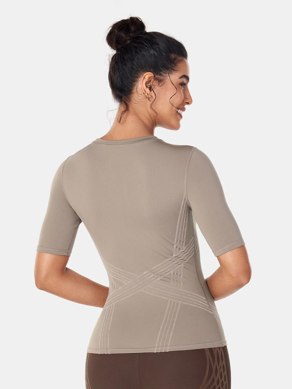 Contoura Sculpt Tee — Tan