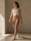 Contoura Leggings in Chocolate Brown — movement