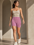Contoura Shorts in Lavender — movement