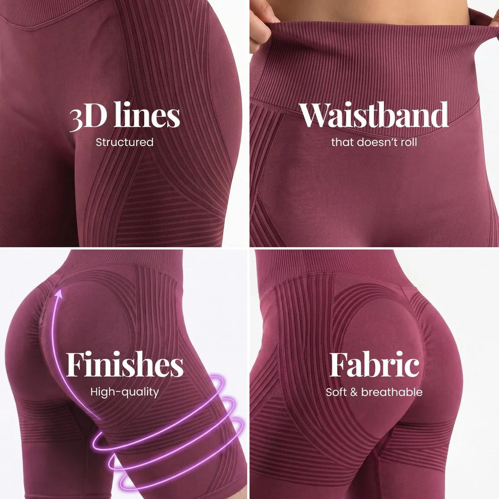 Contoura ThermoSculpt™ Shorts — Crimson Plum