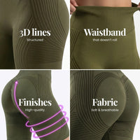 Contoura ThermoSculpt™ Shorts — Olive Green