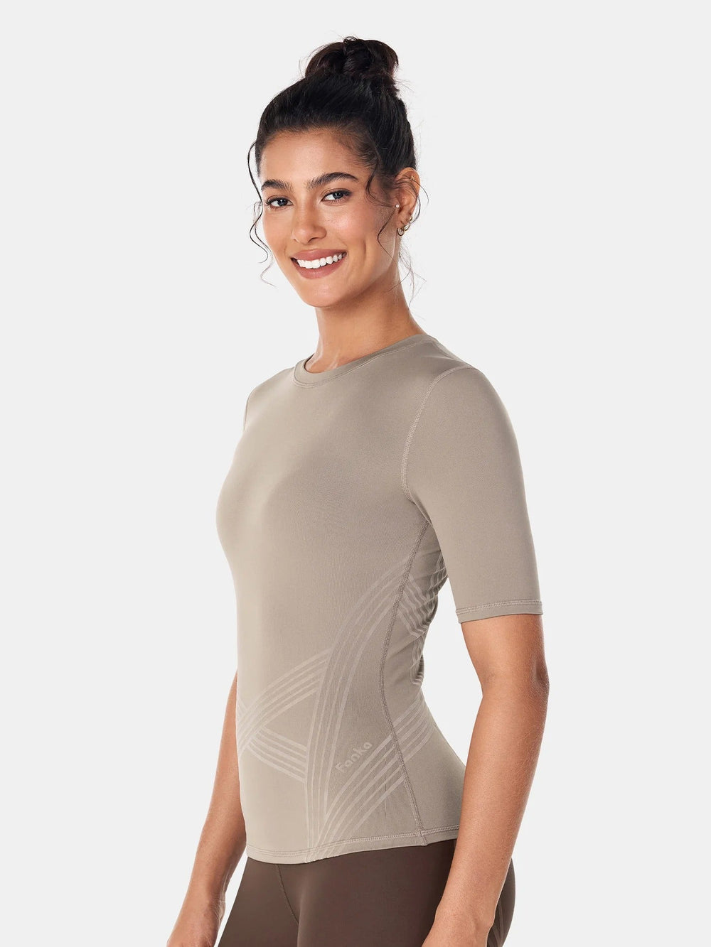Contoura Sculpt Tee — Tan