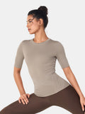 Contoura Sculpt Tee — Tan