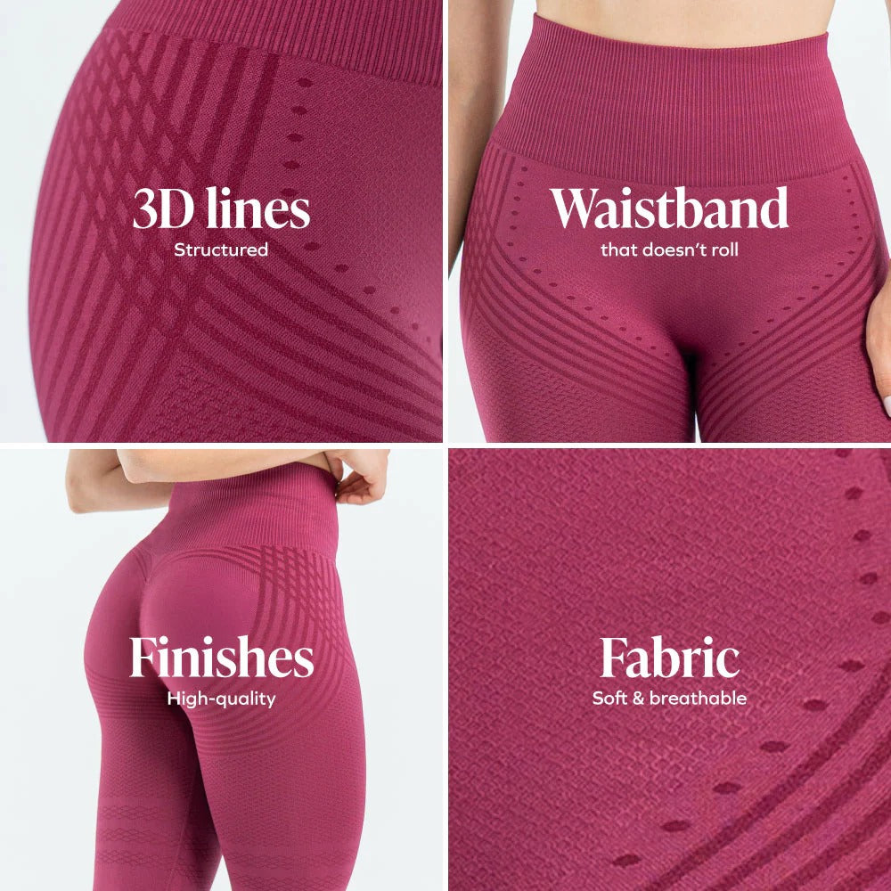 Contoura ThermoSculpt™ Leggings — Crimson Plum