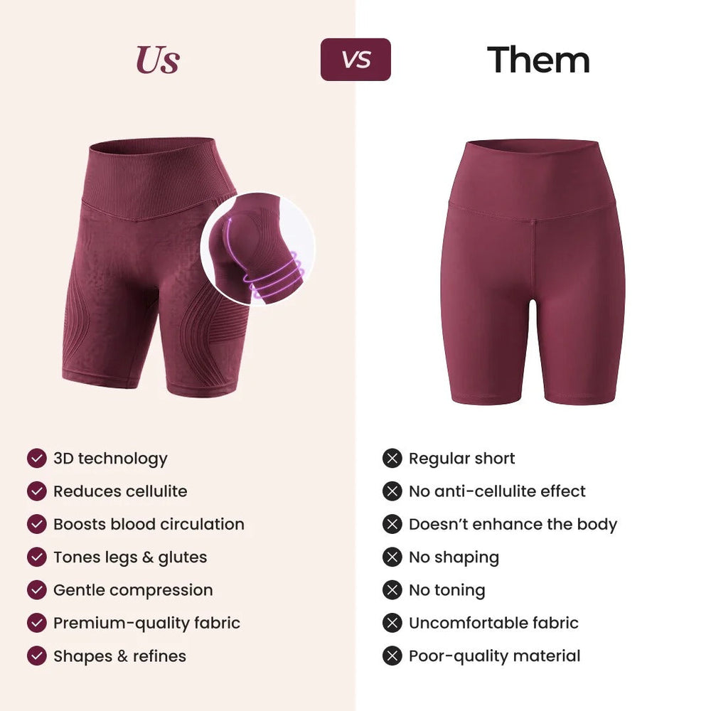 Contoura ThermoSculpt™ Shorts — Crimson Plum