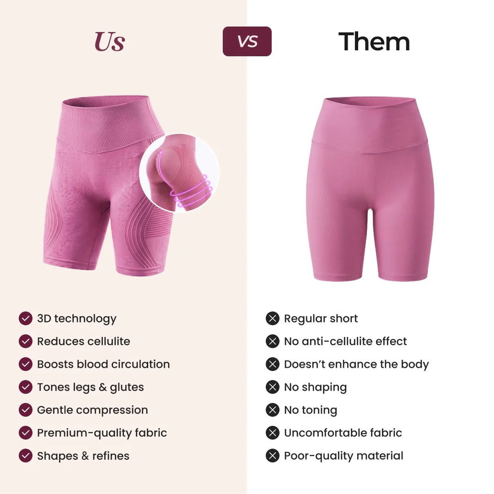 Contoura ThermoSculpt™ Shorts — Dusty Pink