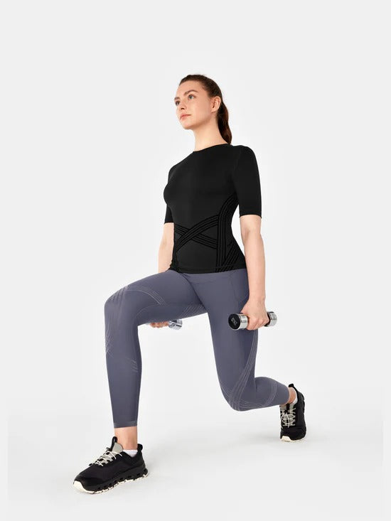 Contoura Sculpt Tee — Black