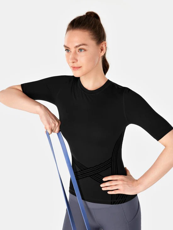 Contoura Sculpt Tee — Black