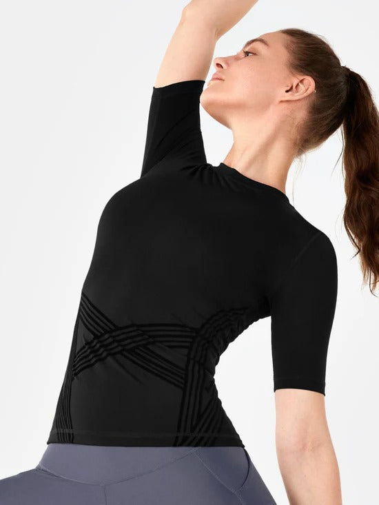 Contoura Sculpt Tee — Black