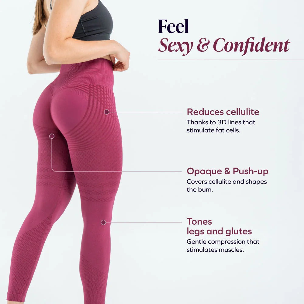 Contoura ThermoSculpt™ Leggings — Crimson Plum
